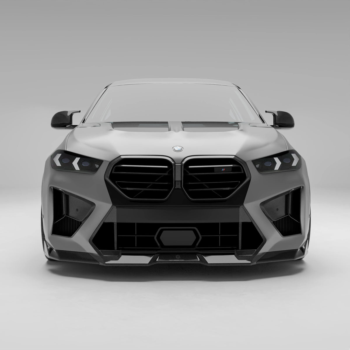 REVOZPORT BMW X6M F96 LCI Carbon Fibre Front Lip Vent Trims (2023+), image 2 - Premium Bespoke AutoWorks