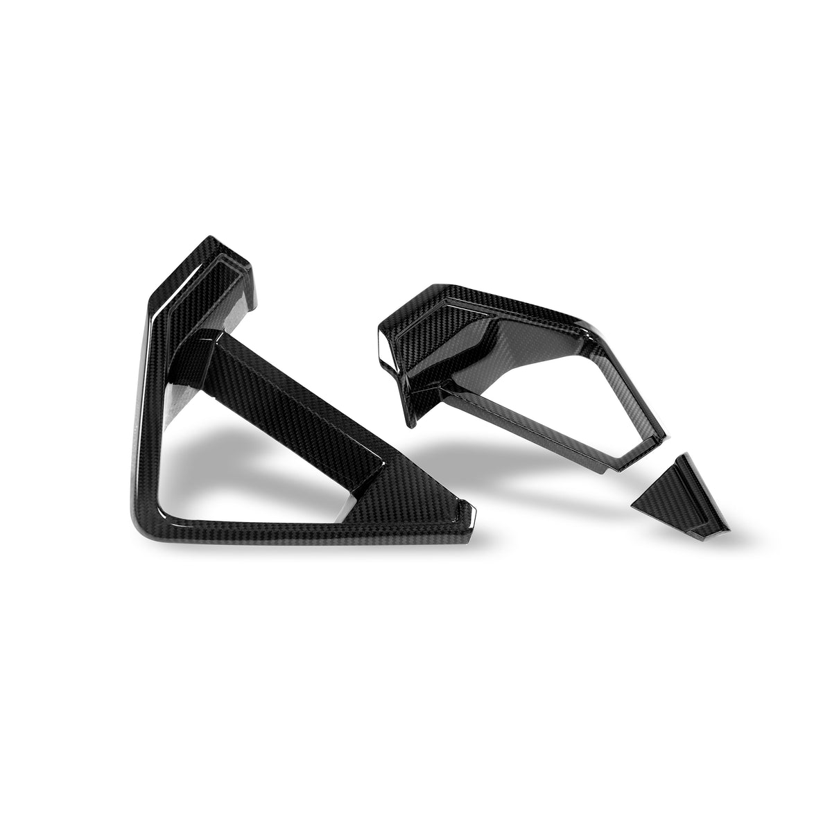 REVOZPORT BMW X6M F96 LCI Carbon Fibre Front Lip Vent Trims (2023+), image 3 - Premium Bespoke AutoWorks