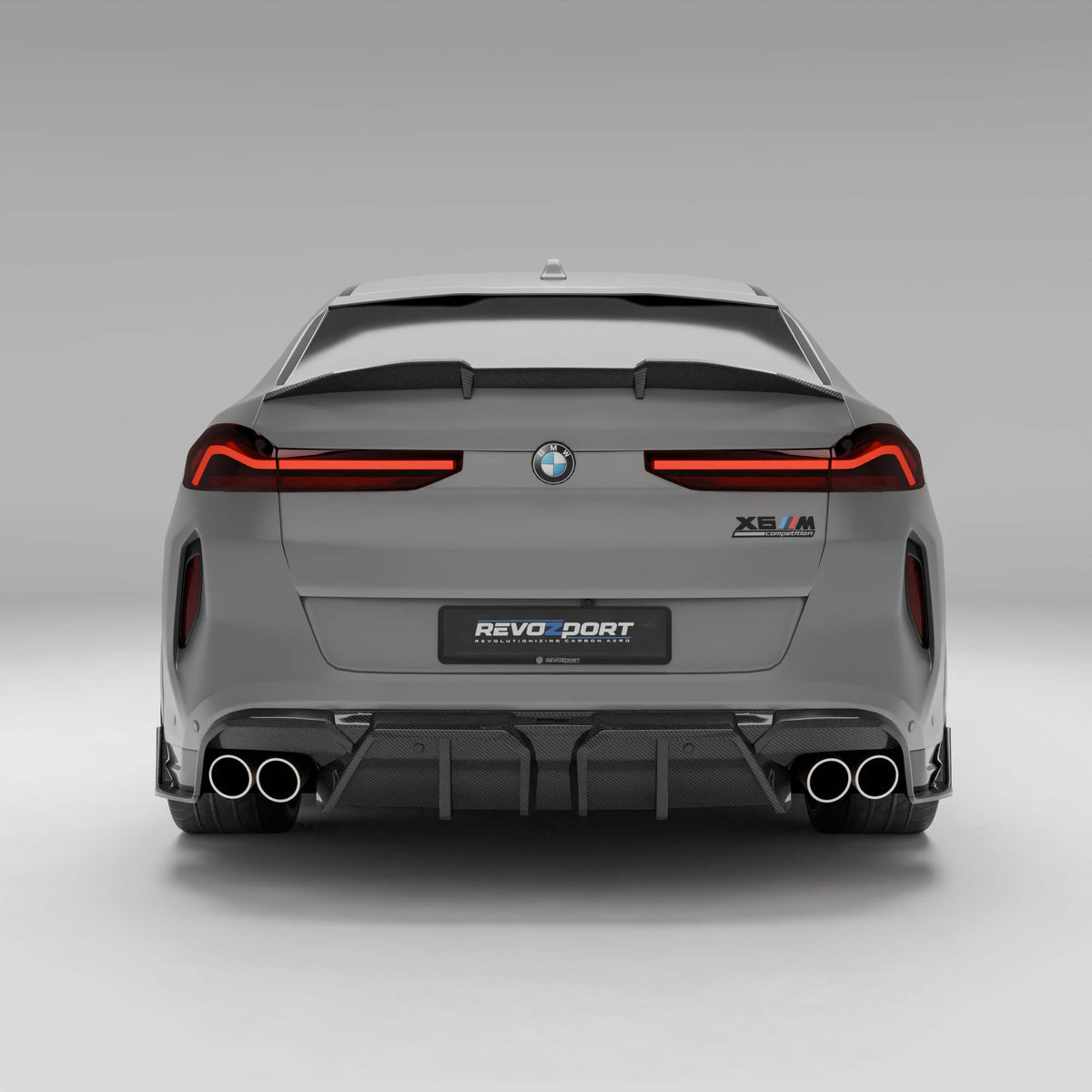 REVOZPORT BMW X6M F96 LCI Carbon Fibre Rear Spoiler (2023+), image 10 - Premium Bespoke AutoWorks