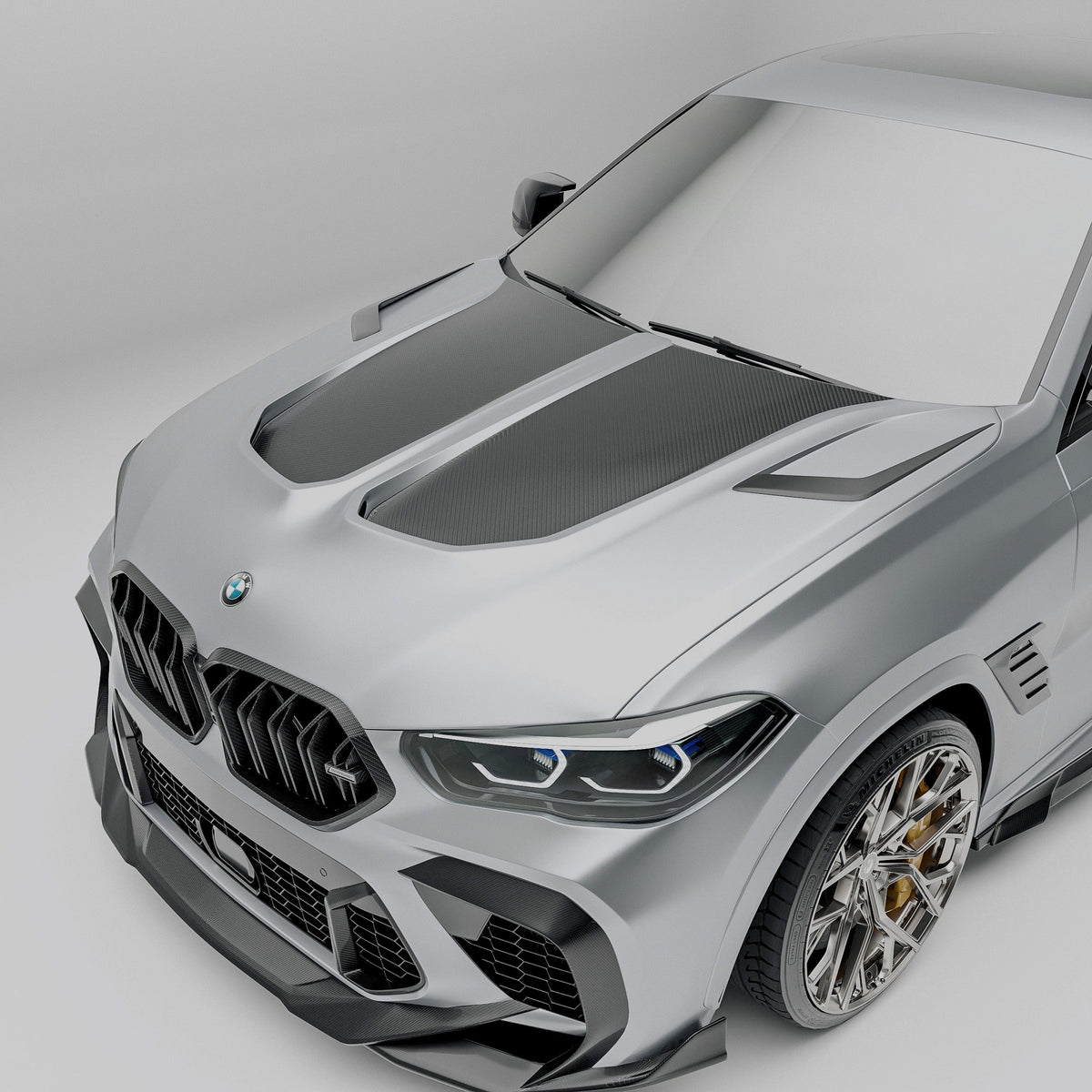 REVOZPORT BMW X6M F96 Pre-LCI Carbon Fibre Bonnet (2020-2023), image 2 - Premium Bespoke AutoWorks