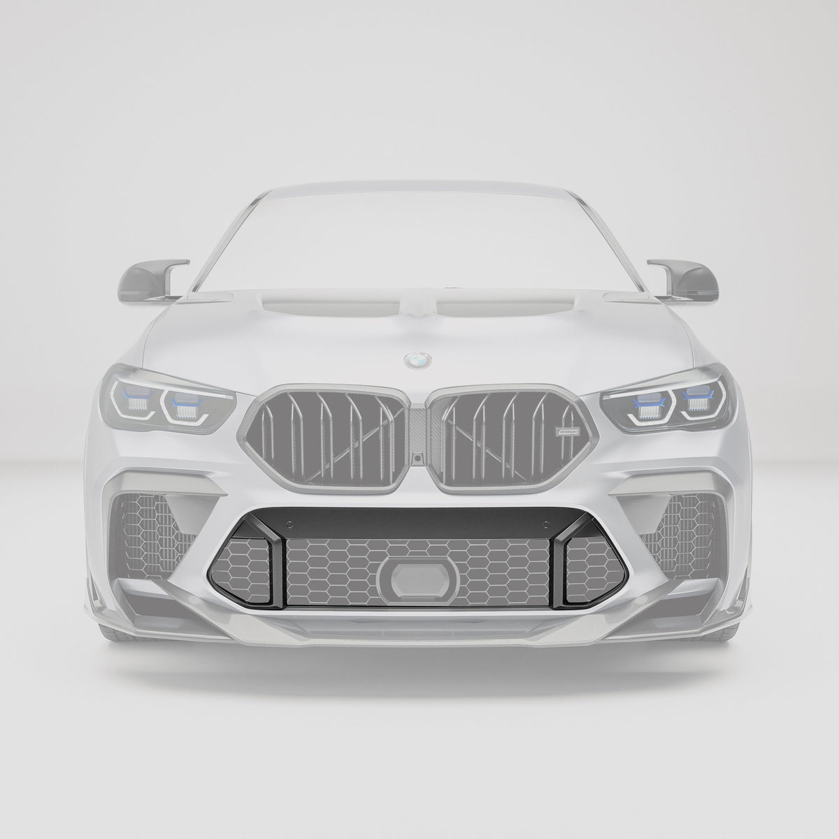 REVOZPORT BMW X6M F96 Pre-LCI Carbon Fibre Front Air Intake Trim (2020-2022) - Premium Bespoke AutoWorks