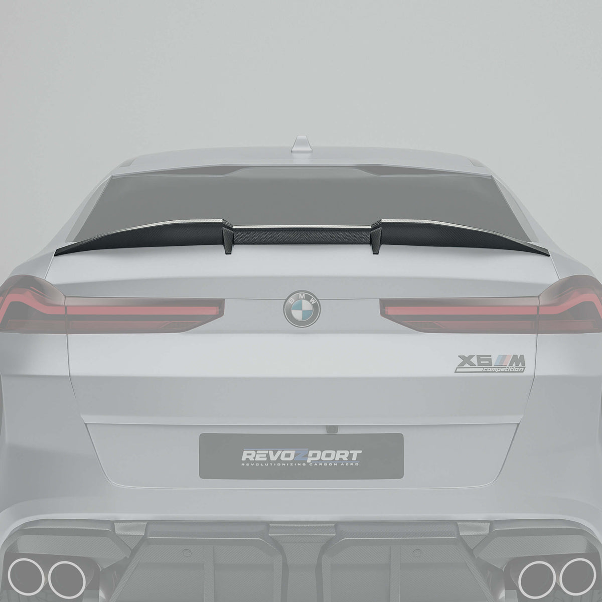 REVOZPORT BMW X6M F96 Pre-LCI Carbon Fibre Rear Spoiler (2020-2023) - Premium Bespoke AutoWorks