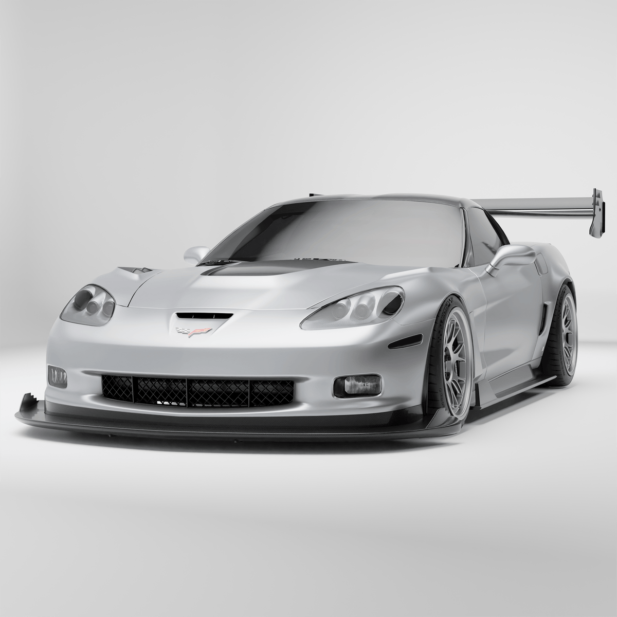REVOZPORT Chevrolet Corvette C6 Carbon Fibre Splitter and Air Dam (2005-2013) - Premium Bespoke AutoWorks