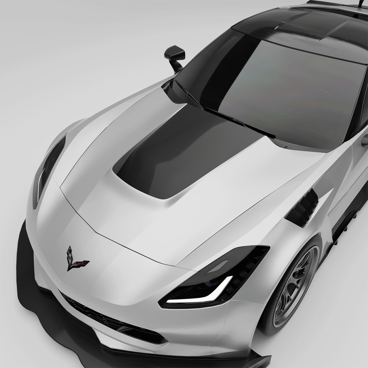 REVOZPORT Chevrolet Corvette C7 Carbon Fibre Bonnet (2014-2019) - Premium Bespoke AutoWorks
