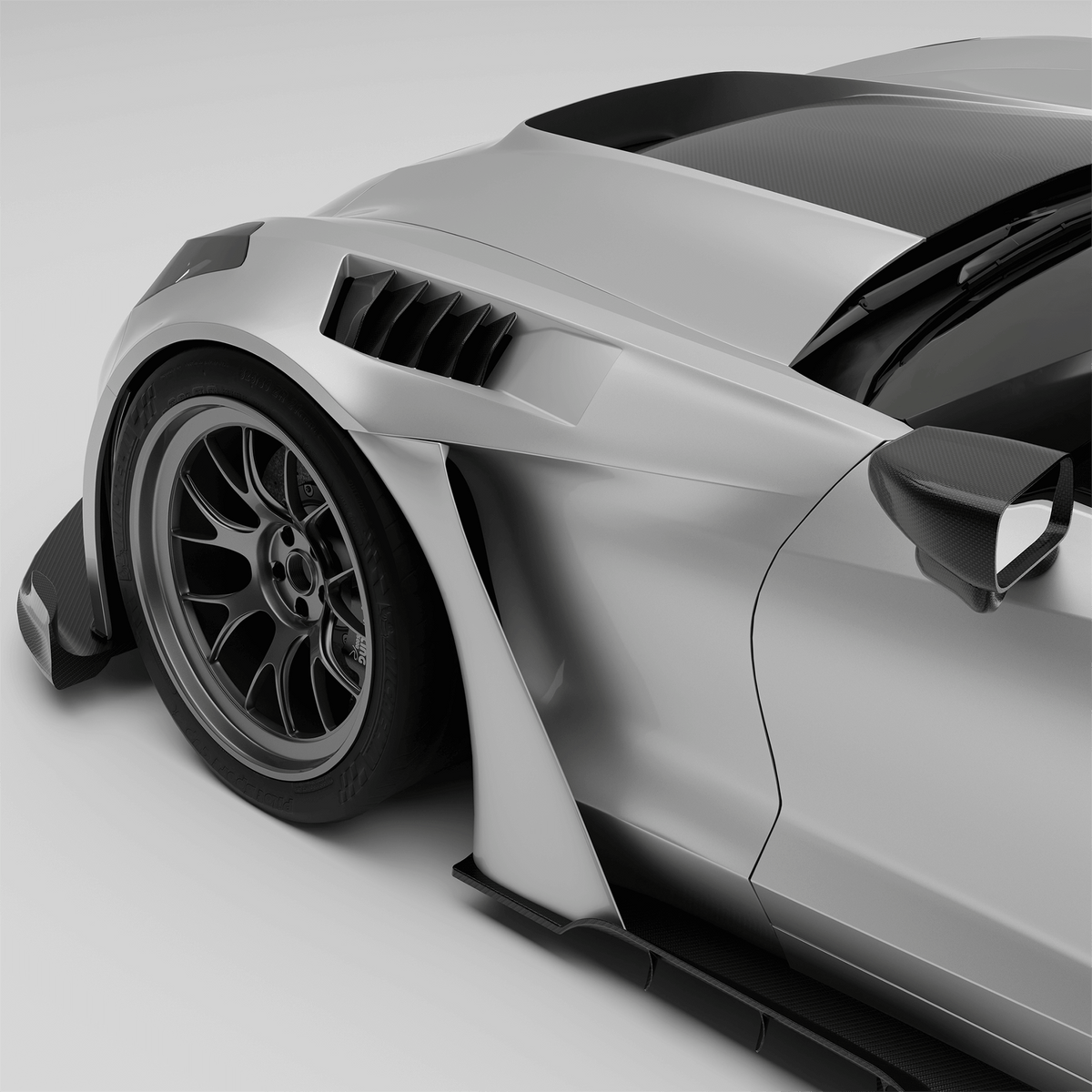 REVOZPORT Chevrolet Corvette C7 Carbon Fibre Front Fenders (2014-2019) - Premium Bespoke AutoWorks