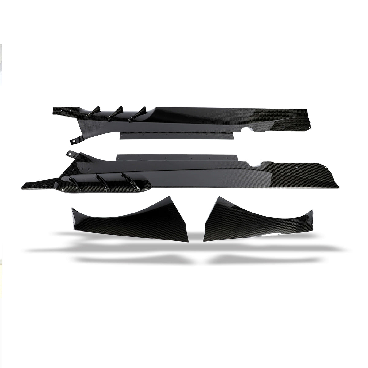 REVOZPORT Chevrolet Corvette C7 Carbon Fibre Side Skirts (2014-2019), image 3 - Premium Bespoke AutoWorks