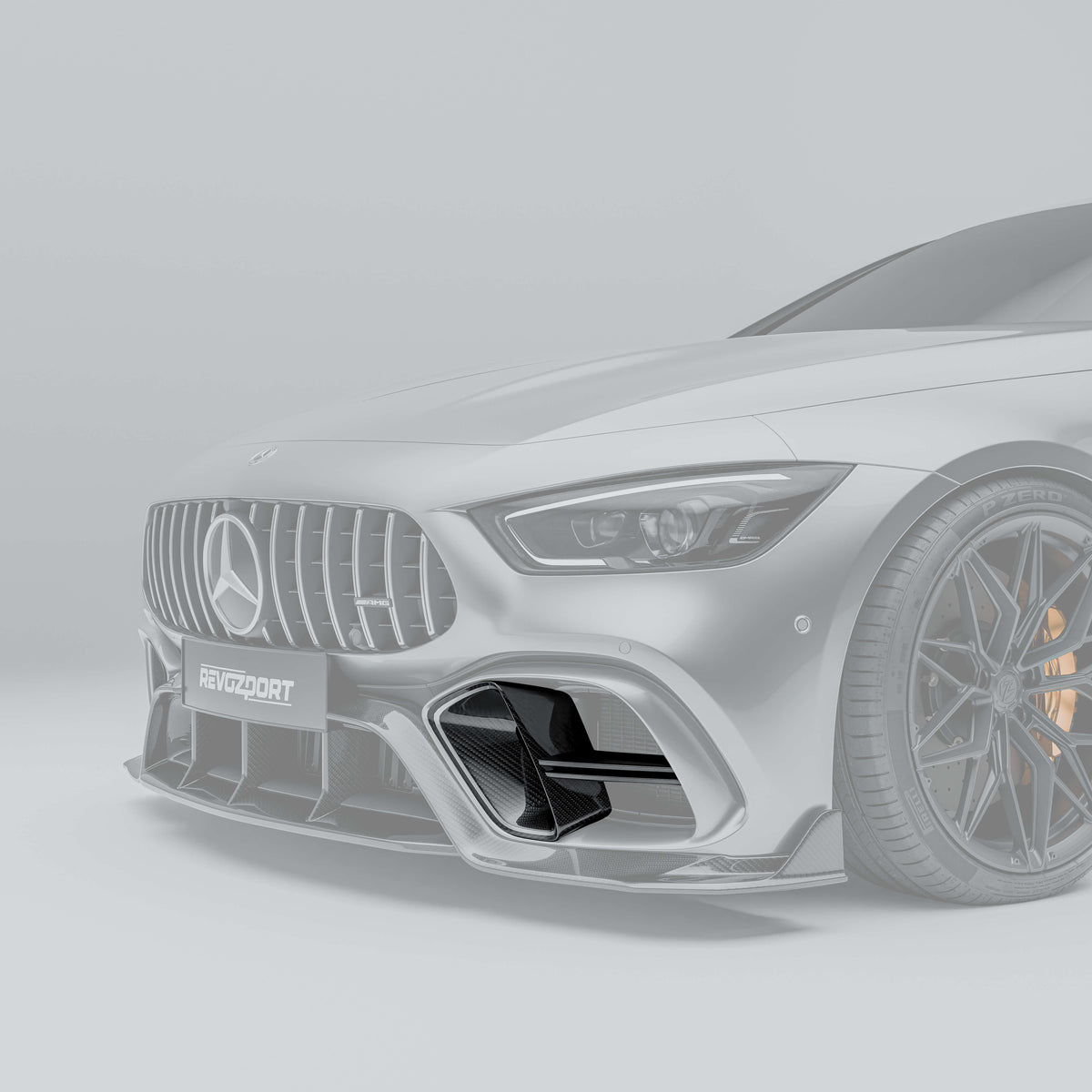 REVOZPORT Mercedes-AMG GT 63 S 4-Door X290 Carbon Fibre Front Bumper Vents (2019+) - Premium Bespoke AutoWorks