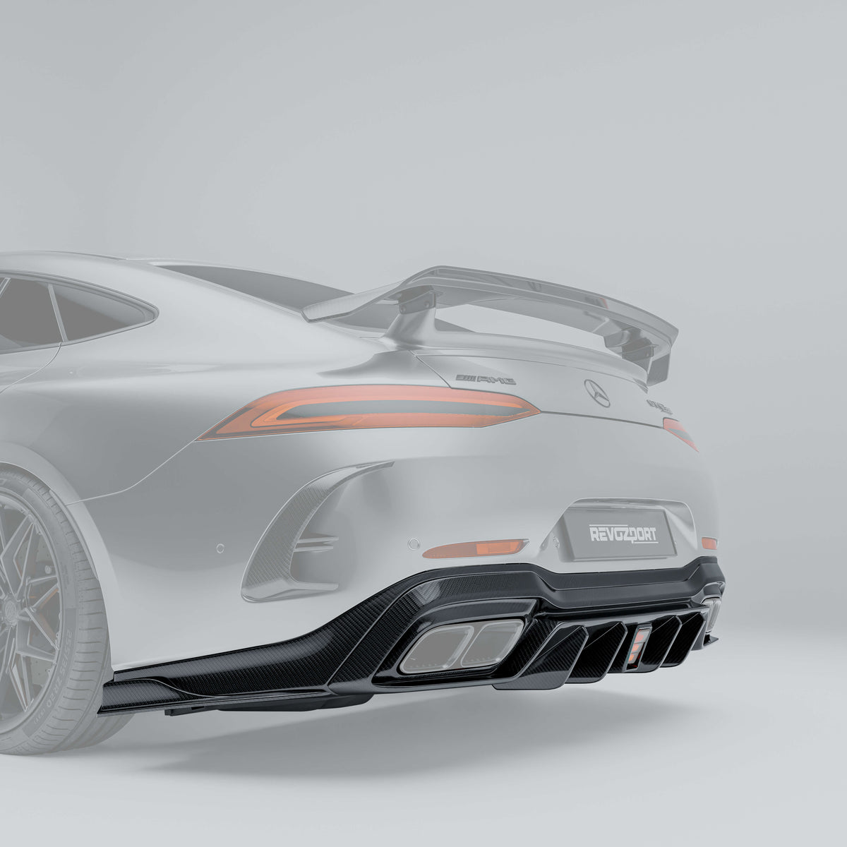 REVOZPORT Mercedes-AMG GT 63 S 4-Door X290 Carbon Fibre Rear Diffuser (2019+) - Premium Bespoke AutoWorks