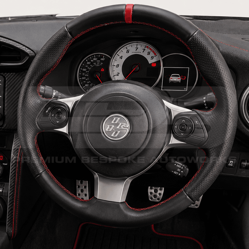 Toyota custom steering wheel, hand-finished to order by Premium Bespoke AutoWorks