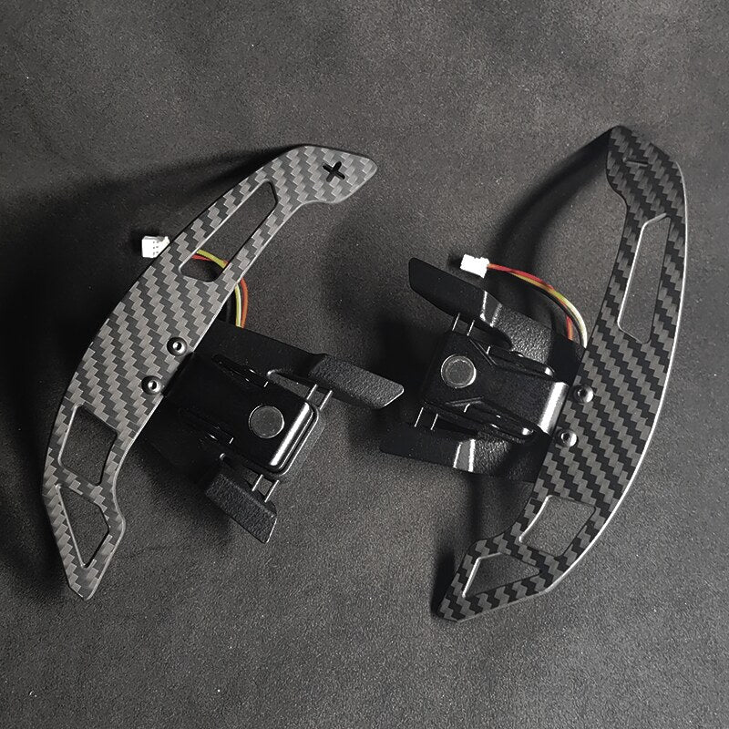 Volkswagen Golf Mk7 magnetic paddle shifters, carbon effect pair | Premium Bespoke AutoWorks