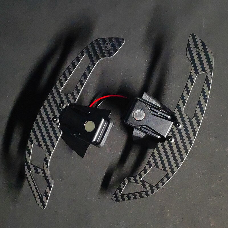 Volkswagen Golf Mk8 magnetic paddle shifters, carbon effect pair | Premium Bespoke AutoWorks