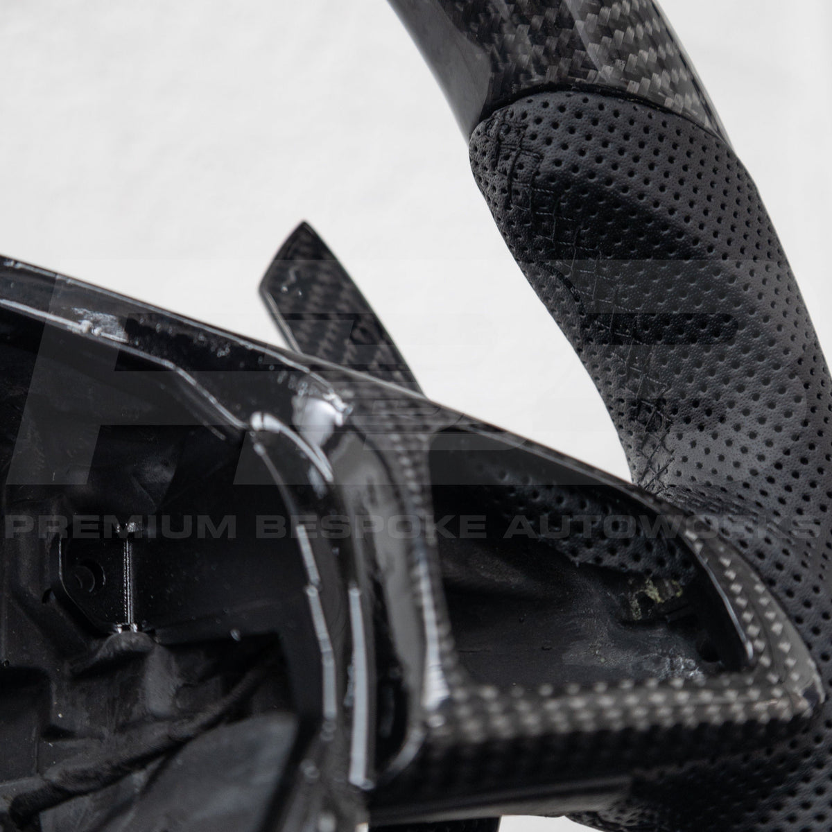 Mercedes AMG Carbon Fibre Custom Steering Wheel With Perforated Leather | Premium Bespoke AutoWorks