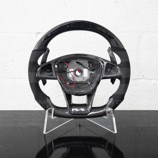 Mercedes Carbon Fibre Alcantara LED Steering Wheel
