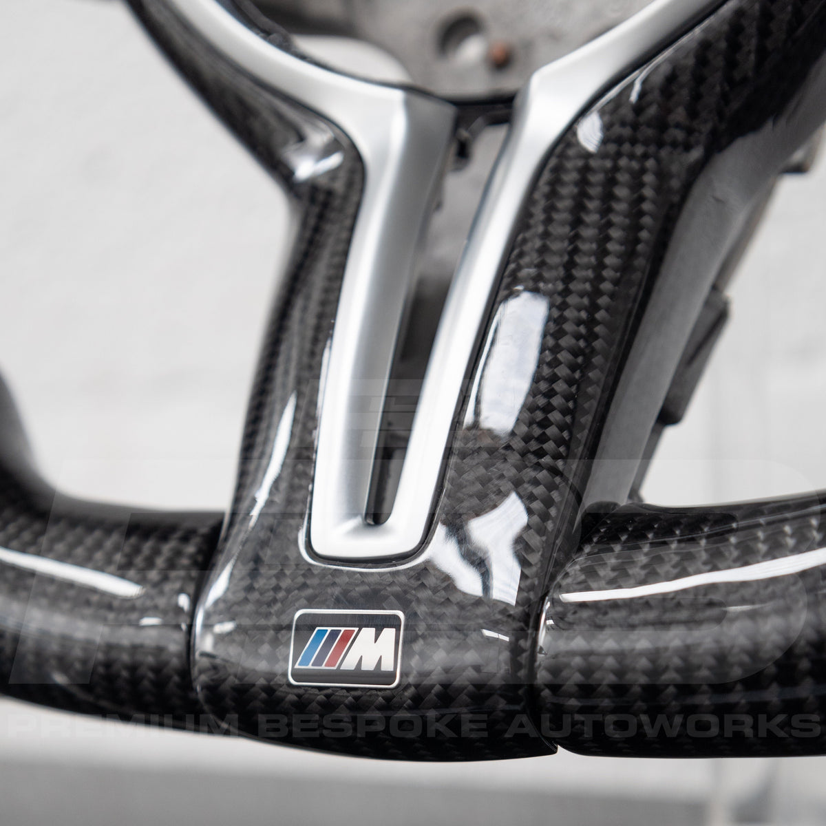 BMW M3/ M4/M5 Carbon Fibre Steering Wheel With Alcantara Grips | Premium Bespoke AutoWorks
